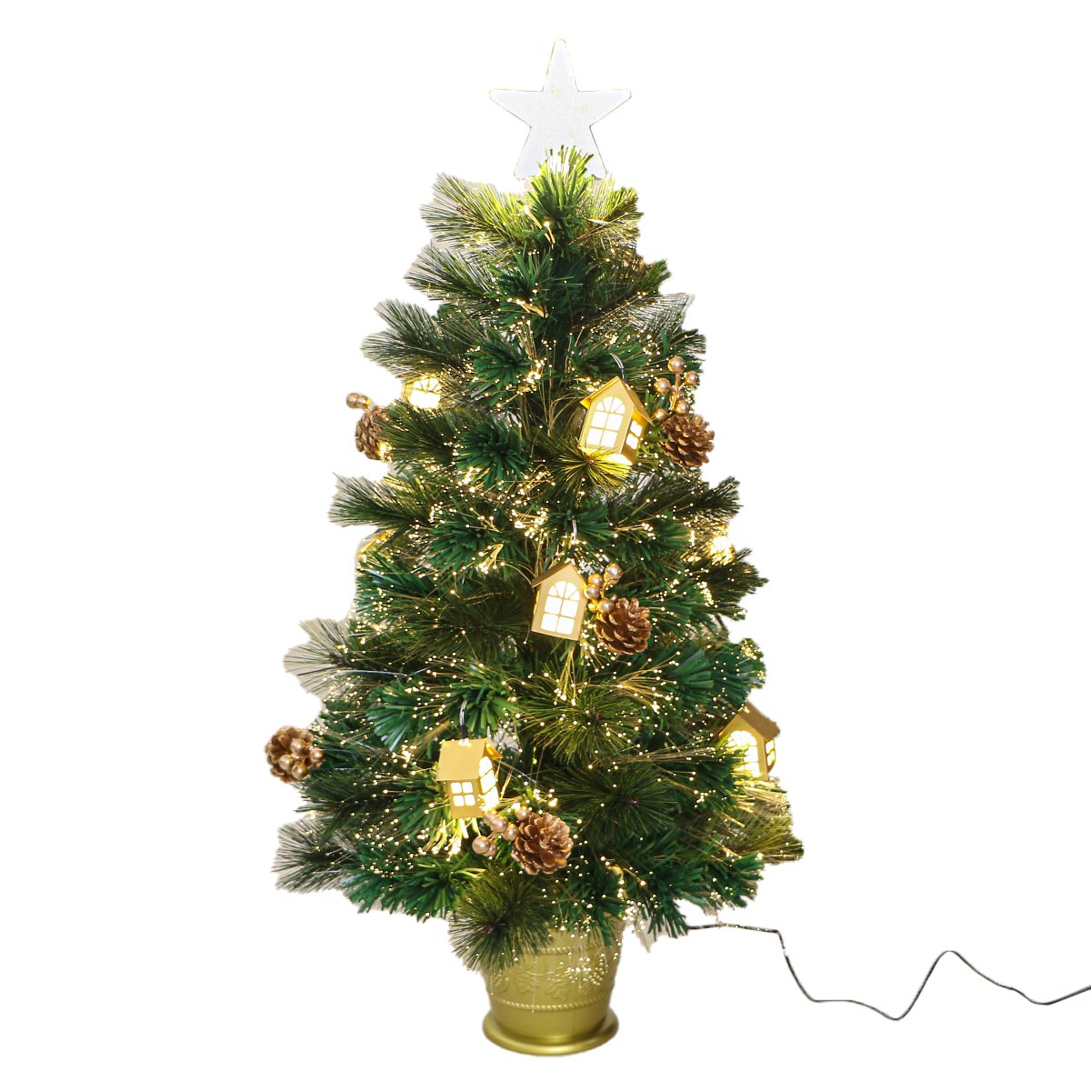 Fibre Optic Lantern Christmas Tree