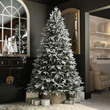 PE Grays Peak Pine Flocked Christmas Tree