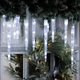 6.9m Outdoor Christmas Icicle Tube Lights, Dual Colour LEDs