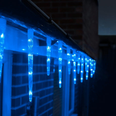 6.9m Outdoor Christmas Icicle Tube Lights, Dual Colour LEDs