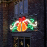 3.3m x 1m Outdoor Christmas Bells Rope Light Silhouette, 843 Multi Colour LEDs