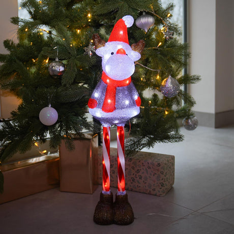 70cm Acrylic Candy Cane Reindeer Outdoor Christmas Light