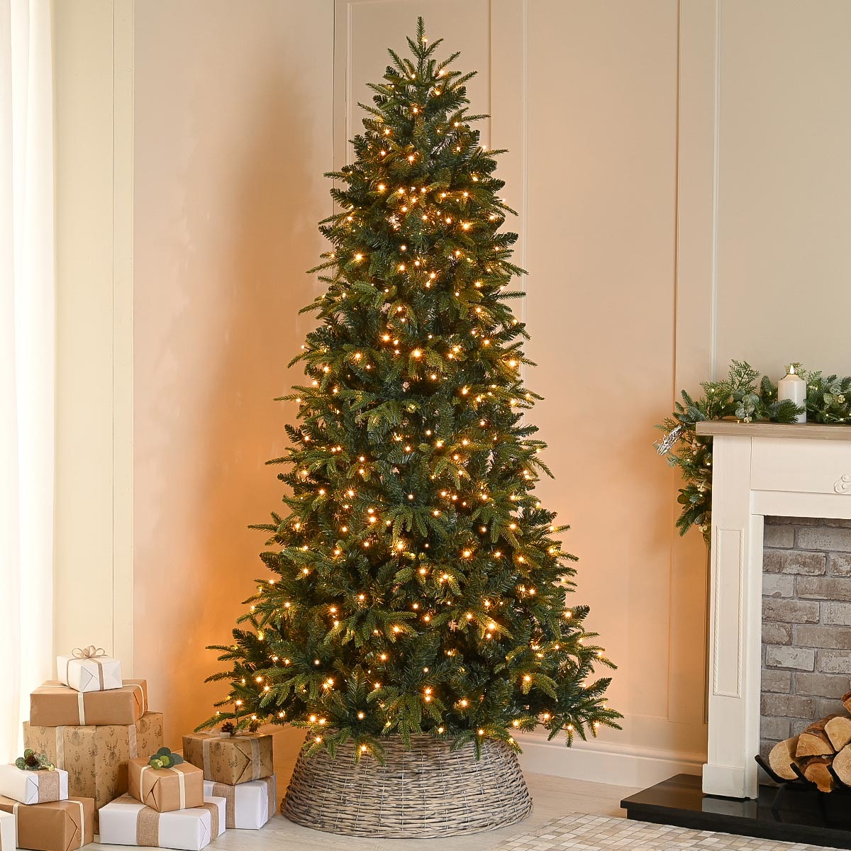 Pre Lit Traditional Warm White Firefly Christmas Tree