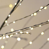 Festive Black Microdot Tree with Warm White LEDs