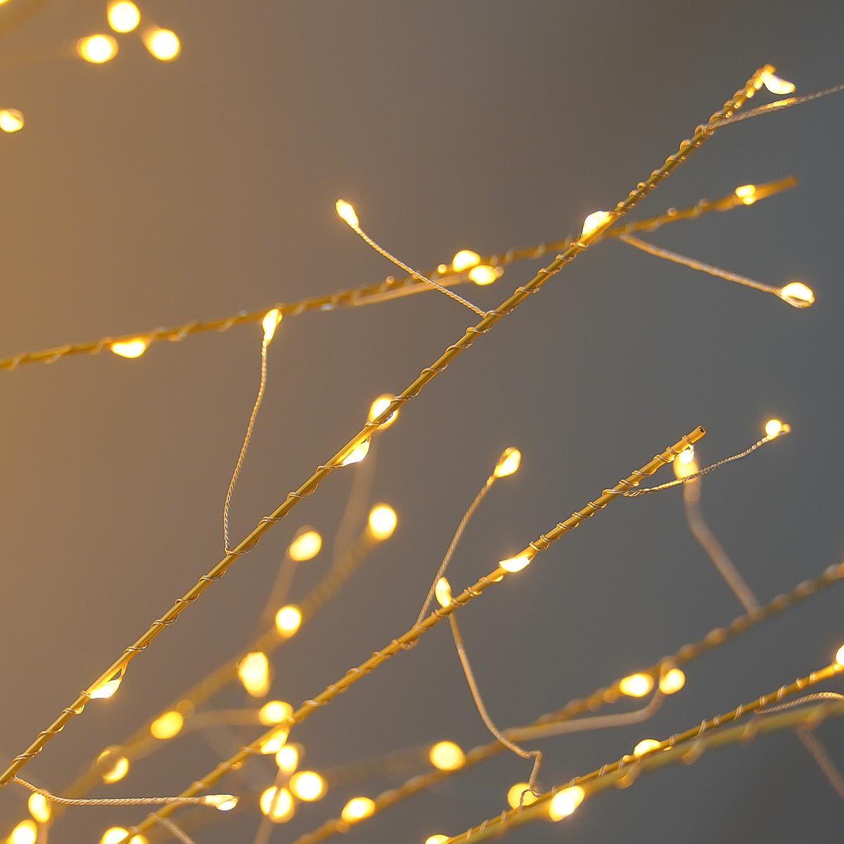 Gold LED Micro Dewdrop Tree with Warm White LEDs