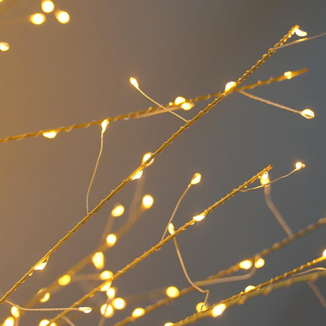 Gold LED Micro Dewdrop Tree with Warm White LEDs