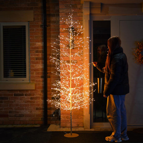 Gold LED Micro Dewdrop Tree with Warm White LEDs