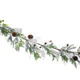 1.5m Green Foliage 'Let it Snow' Christmas Garland