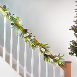 1.5m Green Foliage 'Let it Snow' Christmas Garland