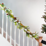 1.5m Green Foliage 'Let it Snow' Christmas Garland
