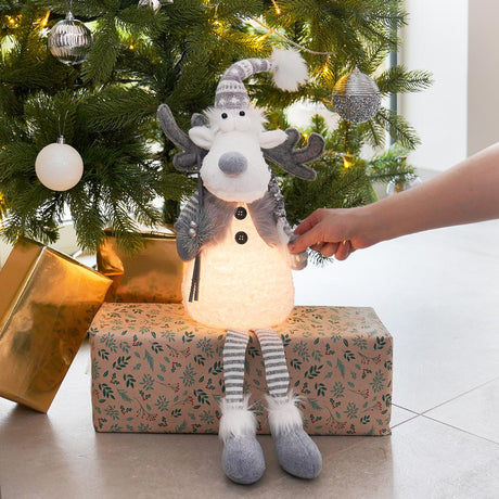 68cm Battery Dangly Legged LED Reindeer Gonk