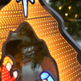 65cm Infinity Christmas Light Nativity Scene