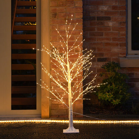 White Dewdrop Microdot Tree with Warm White LEDs