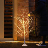 White Dewdrop Microdot Tree with Warm White LEDs