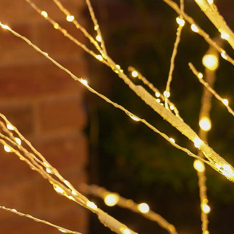 White Dewdrop Microdot Tree with Warm White LEDs