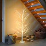 White Dewdrop Microdot Tree with Warm White LEDs