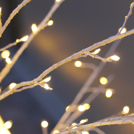 White LED Microdot Topiary Tree with Warm White LEDs