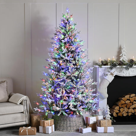 Pre Lit PE Topeca Pine Christmas Tree