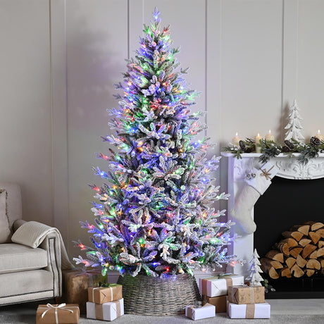 Pre Lit PE Topeca Pine Christmas Tree