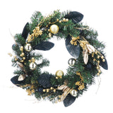 60cm Royal Blue and Gold Berry Decoration Christmas Wreath