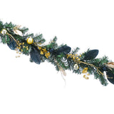 1.8m Royal Blue and Gold Berry Decoration Christmas Garland