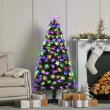 Fibre Optic Multicolour Snowflake Christmas Tree