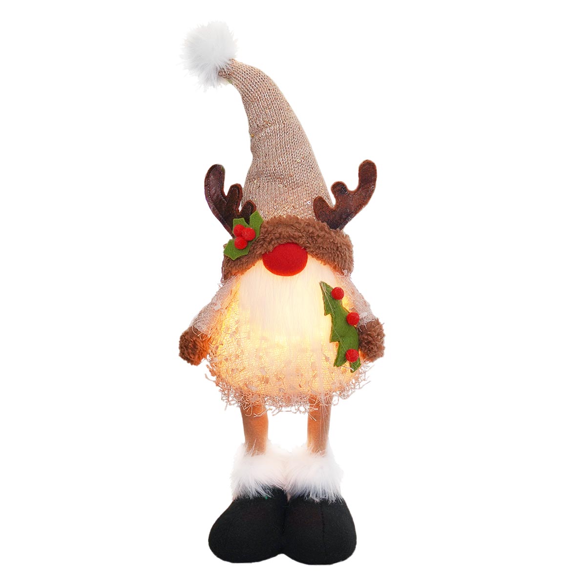 46cm Battery Operated Standing LED Reindeer Gonk
