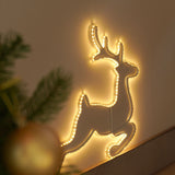 Outdoor SMD LED Reindeer and Sleigh Silhouette