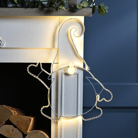 46cm LED Gonk Hanging Christmas Light Silhouette