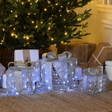 3 x Light Up Christmas Gift Parcels Battery Light