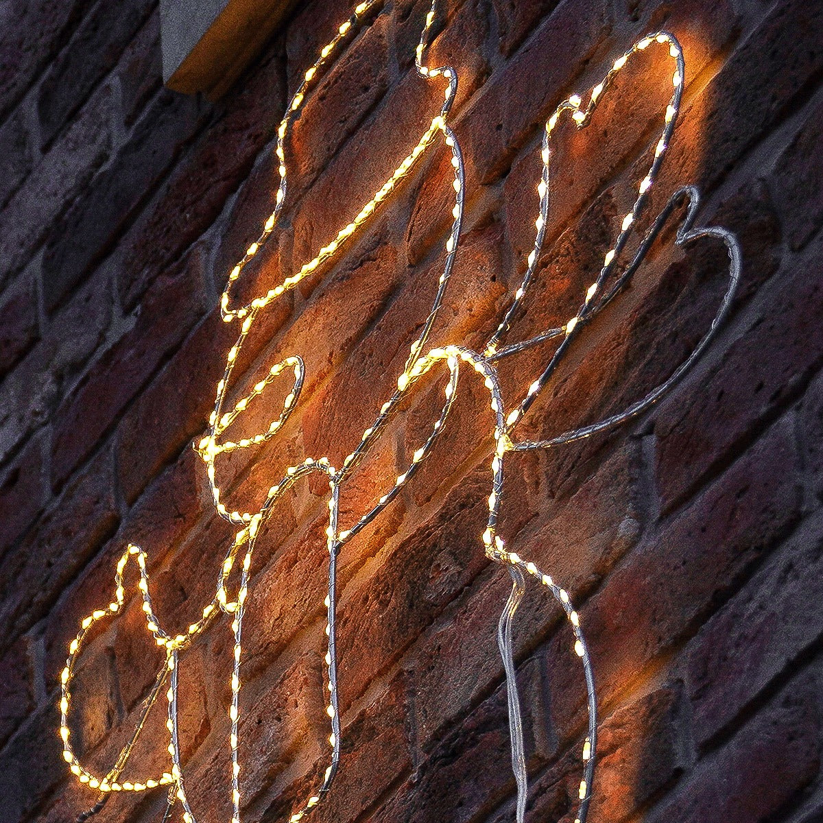 80cm Waving Snowman LED Outdoor Christmas Silhouette