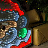 60cm Infinity Christmas Light Peeping Santa