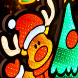 1.2m Outdoor Infinity Mirror Light up Reindeer on Christmas Tree