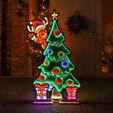 1.2m Outdoor Infinity Mirror Light up Reindeer on Christmas Tree