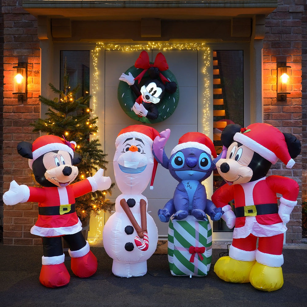 1.25m LED Outdoor ©Disney Christmas Inflatable Santa Minnie Mouse