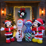 1.25m LED Outdoor ©Disney Christmas Inflatable Santa Minnie Mouse