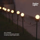 10 Colour Changing LED Ball Christmas Stake Lights 33cm