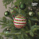 Striped Grinch Christmas Bauble