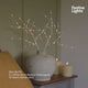 2 x White Birch Battery Twig Lights 70 Warm White LEDs