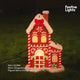 61cm Gingerbread House Blow Mould Outdoor Figure Retro Christmas Light
