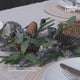Navy Berry Wreath Candle Ring Christmas Table Decoration