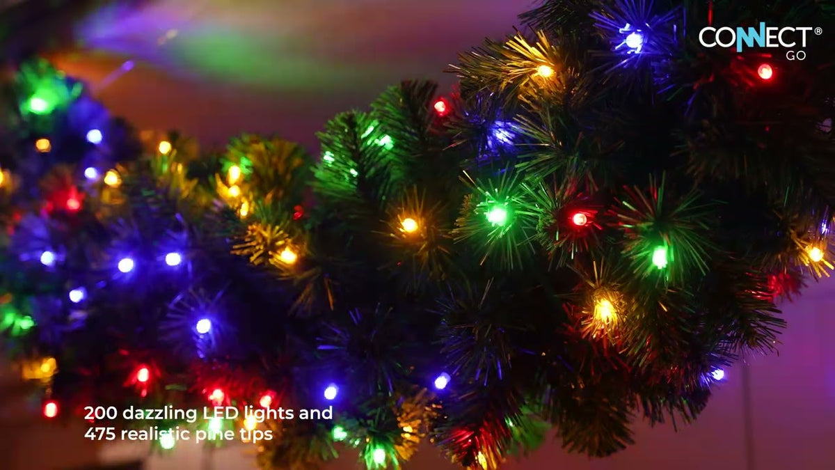 2-7m-outdoor-green-commercial-pre-lit-christmas-garland-connectgor-leds
