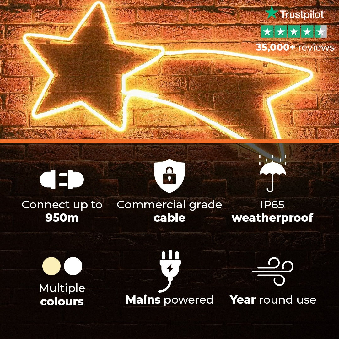 ConnectPro® 1.2m Connectable LED Neon Flex Outdoor Shooting Star Light