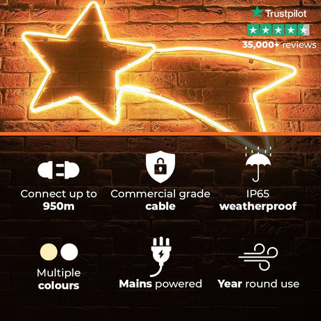 ConnectPro® 1.2m Connectable LED Neon Flex Outdoor Shooting Star Light