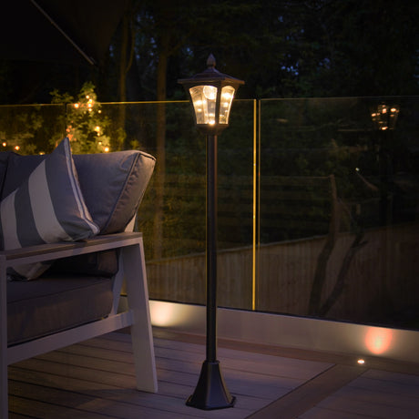 Solar Security Lamp Post, 1.2m