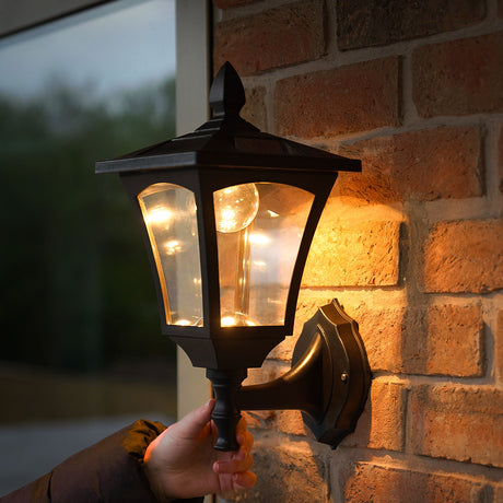 Outdoor Solar Security Wall Light 34cm