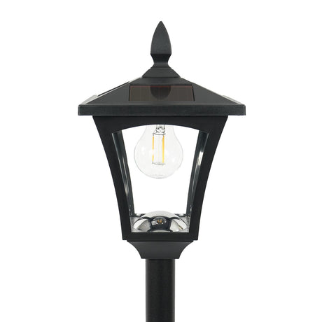 Solar Filament Effect LED Security Lamp Post, 1.2m