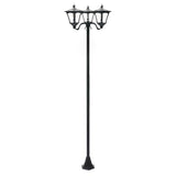 Triple Head Solar Lamp Post Filament Effect LEDs 2.1m