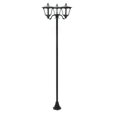 Triple Head Solar Lamp Post Filament Effect LEDs 2.1m