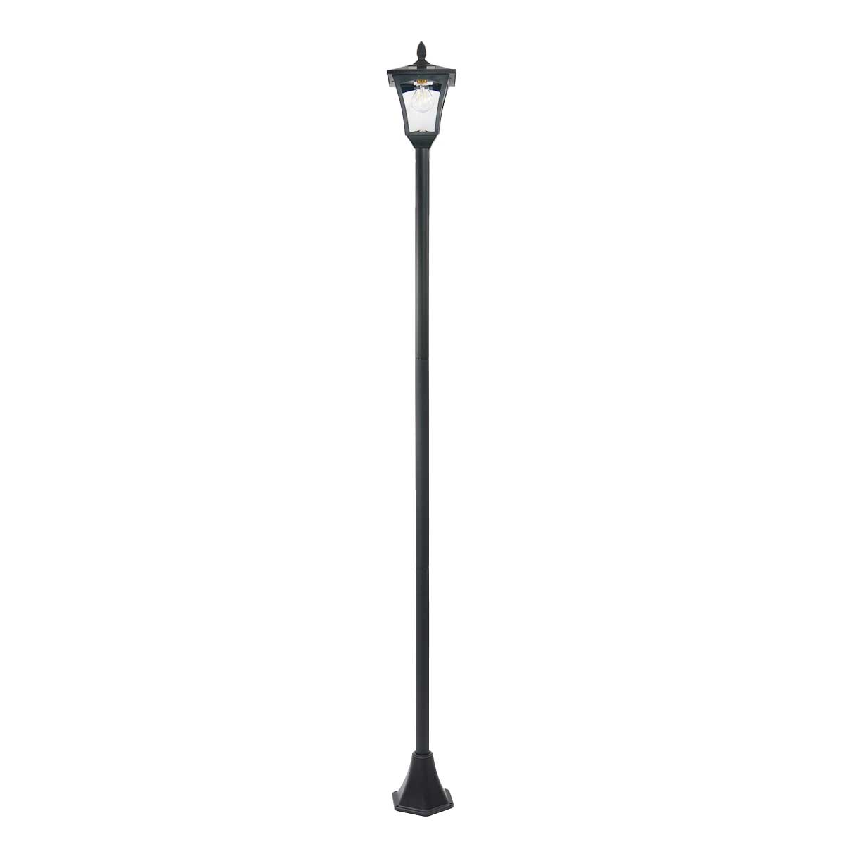 Solar Filament Effect LED Security Lamp Post, 2.1m